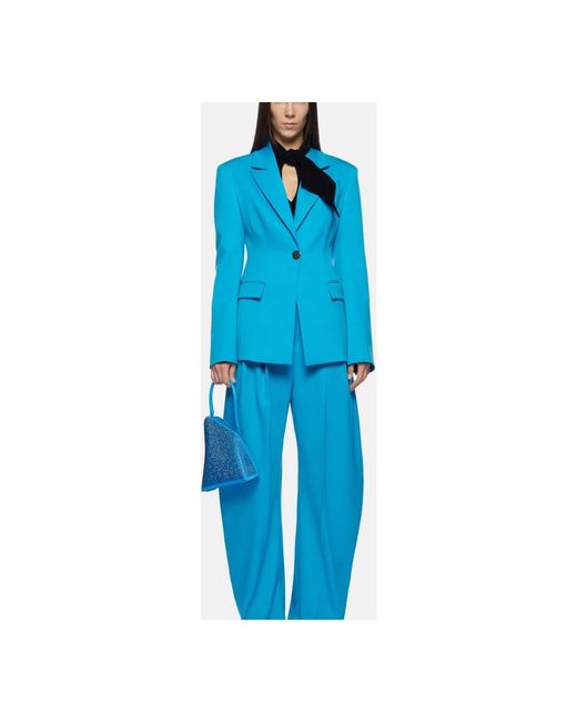 The Attico Zandloper Blazer in het Blue