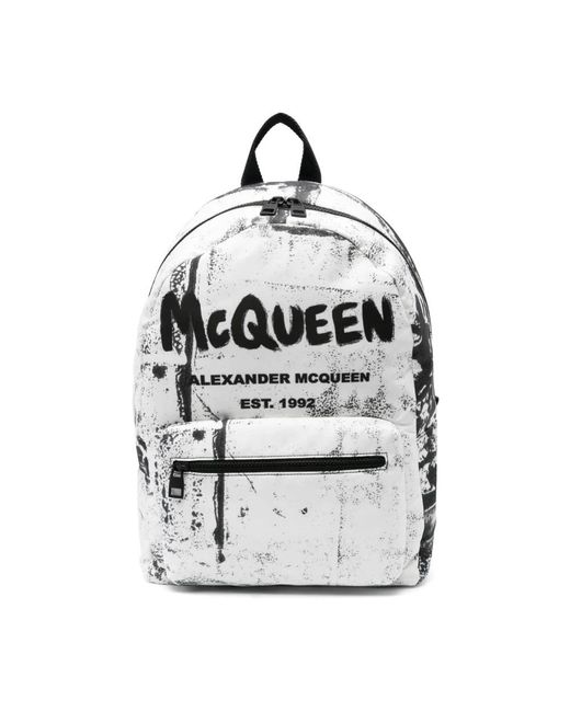 Alexander McQueen Gray Backpacks for men