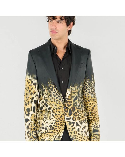 Roberto Cavalli Green Blazers for men