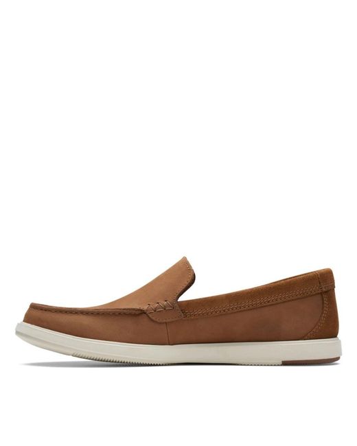 Clarks Brown Loafers for men