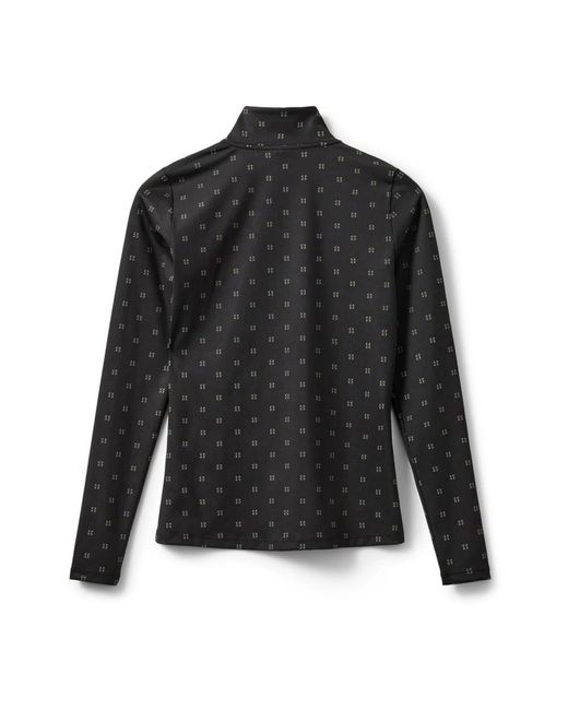 Sofie Schnoor Tops ,Zwart ,Tops Met Lange Mouwen in het Black