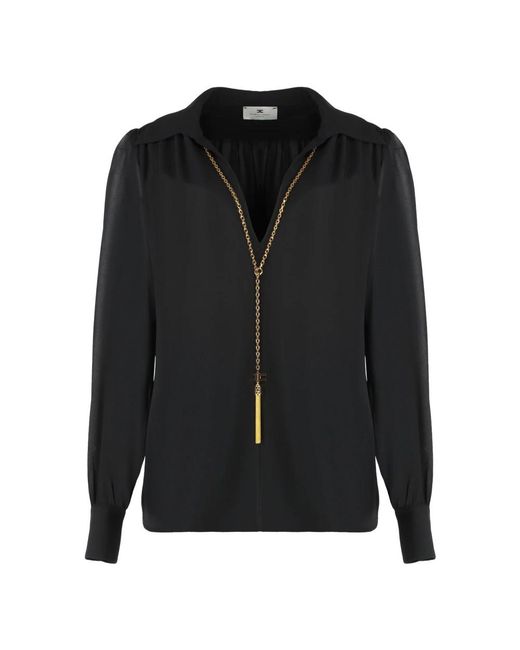 Elisabetta Franchi Black Blouses