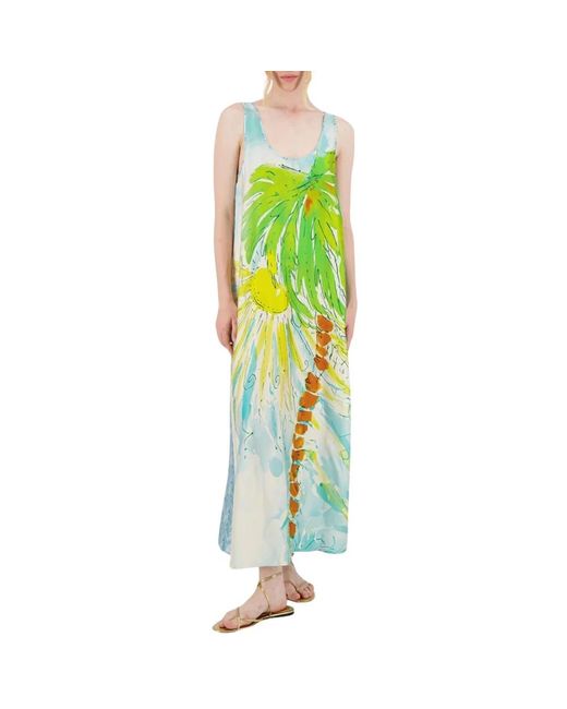 ME 369 Green Maxi Dresses