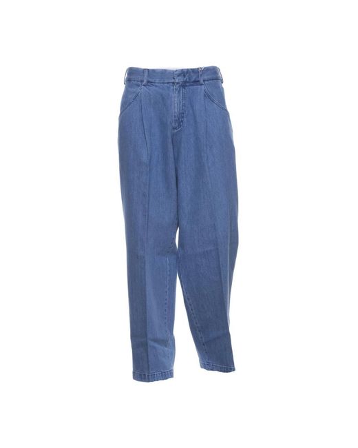 Cellar Door Blue Wide Jeans for men
