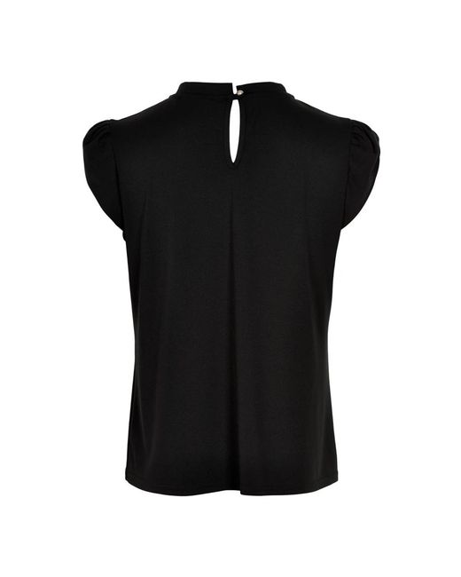 iN FRONT Black Blouses