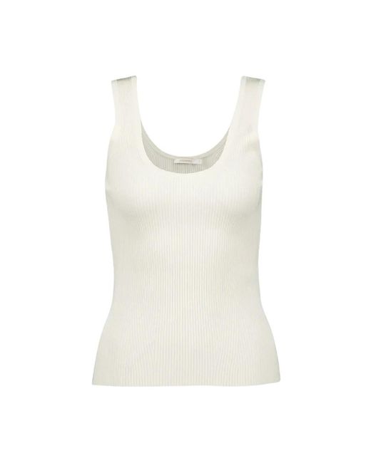 Zimmermann Geribbelde Top in het White