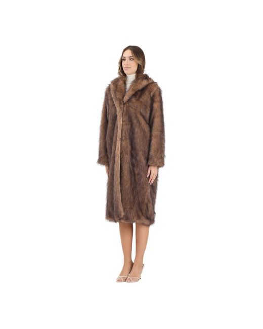ONLY Brown Faux Fur & Shearling Jackets