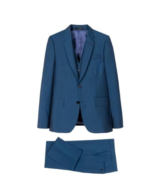 Paul Smith Blue Single Breasted Suits for men