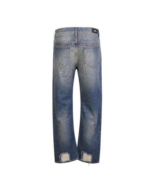 14 Bros Blue Straight Fit Jeans for men
