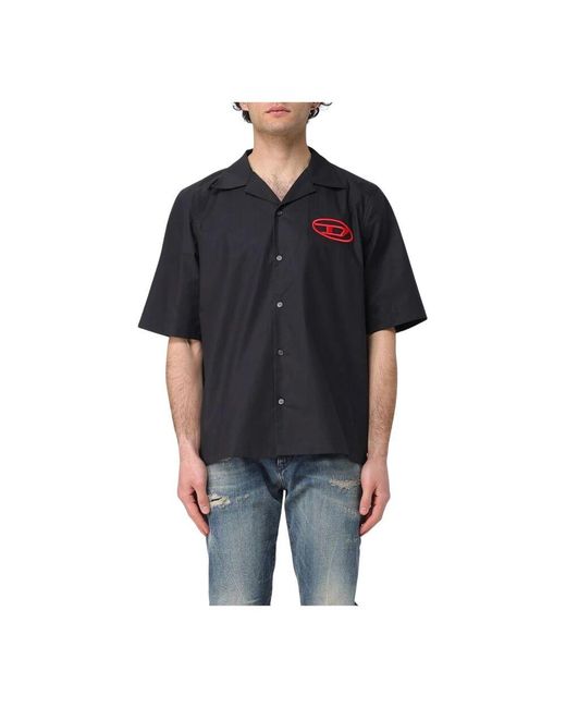 DIESEL Lässiges Camp-Kragenhemd in Black für Herren