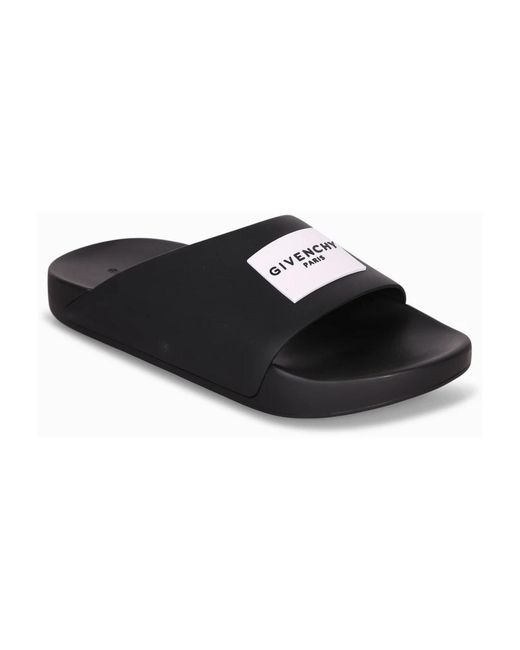 Givenchy Label Slide in Black für Herren
