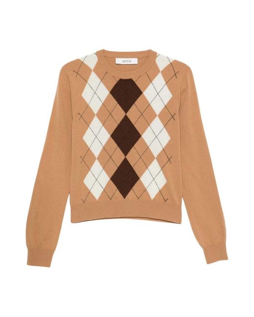 Jucca Brown Round-Neck Knitwear