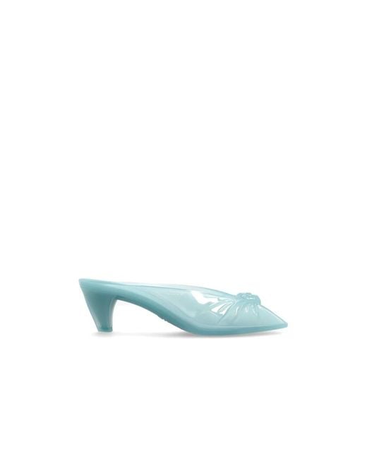 Chloé Blue Heeled Mules