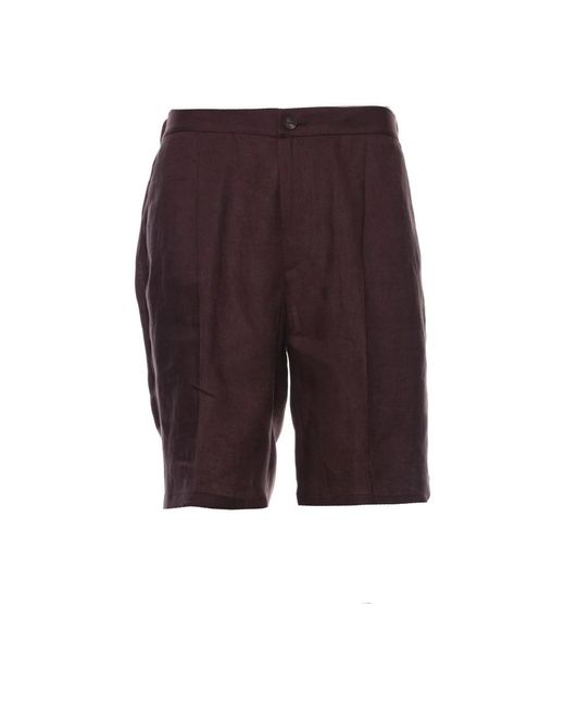 Hevò Purple Long Shorts for men