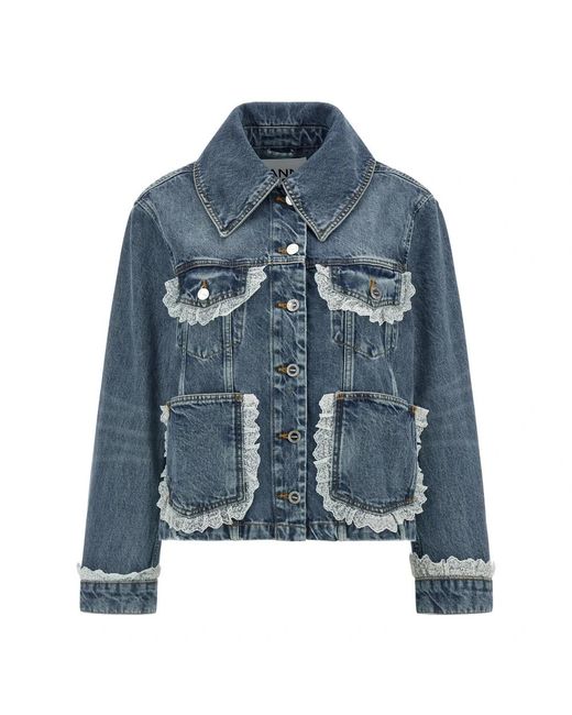 Ganni Denim Jacket in het Blue
