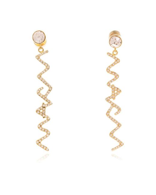 Marni Metallic Messing Ohrringe