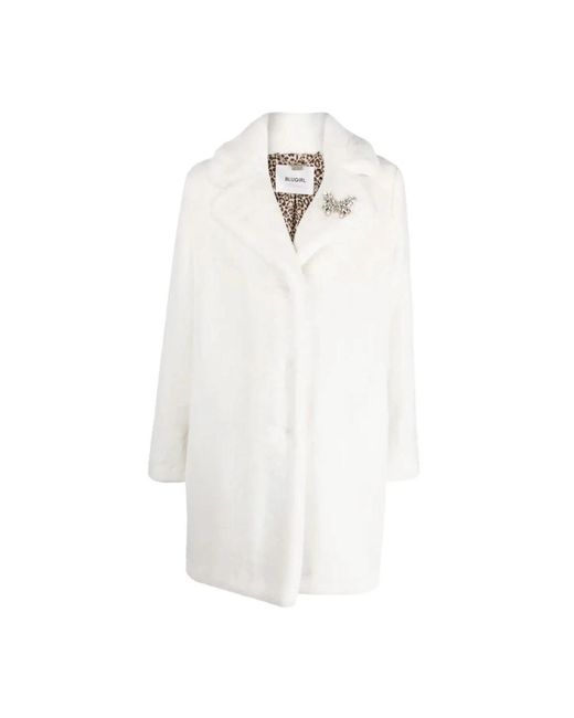 Blugirl Blumarine White Single-Breasted Coats