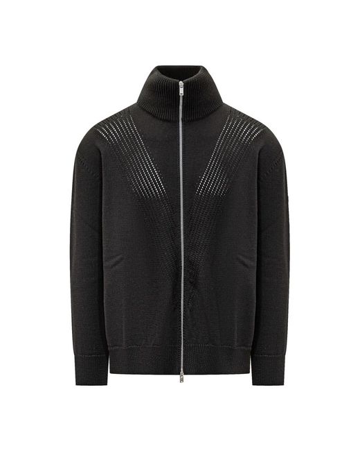Jil Sander Truien & Vesten ,Zwart ,Wol Cardigan Met Rits in het Black voor heren