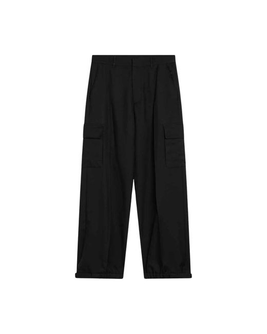 Off-White c/o Virgil Abloh Black Straight Trousers for men