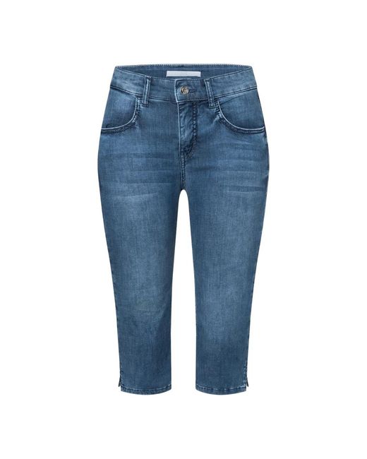M·a·c Blue Superweiche denim capri jeans
