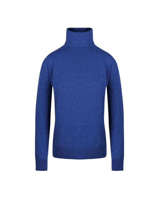 ALESSIA SANTI Blue Cashmere Knitwear