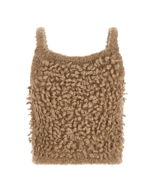 Peserico Natural Sleeveless Tops