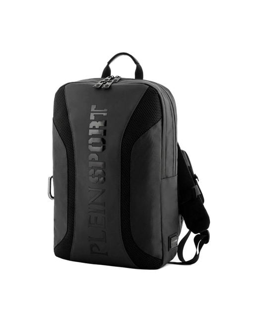 Philipp Plein Black Superheld Schwarzer Rucksack Mit Smartphone-Halter