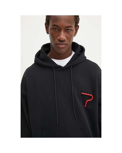 MSGM Hooded Sweatshirt in het Black voor heren