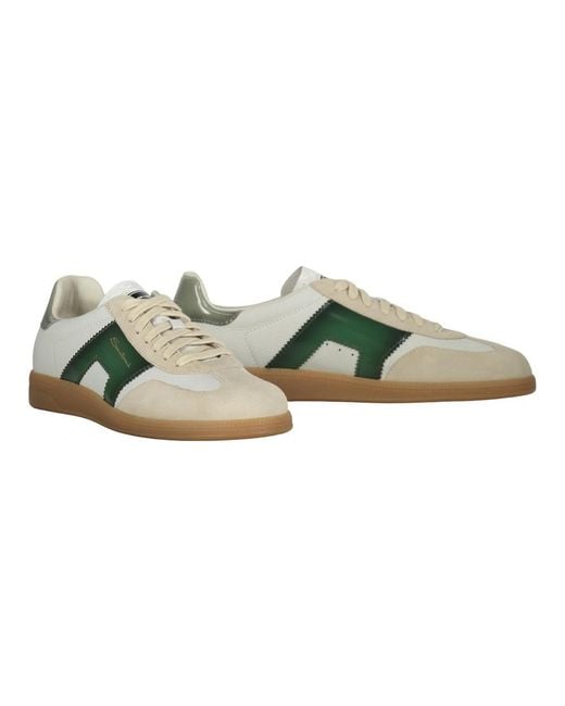 Santoni Green Sneakers for men