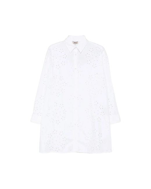 Herno White Shirt Dresses