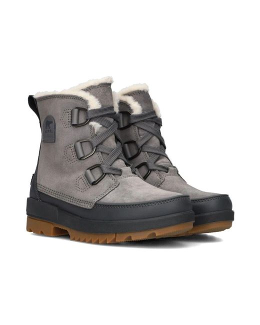 Sorel Black Graue Winter Schnürstiefel
