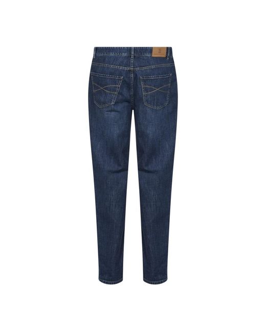 Brunello Cucinelli Blue Slim-Fit Jeans for men
