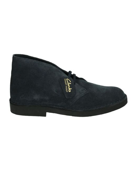 Clarks Blaue Wildleder Desert Boot Evo Schuhe in Blue für Herren