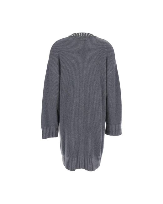 Pinko Gray Knitted Dresses