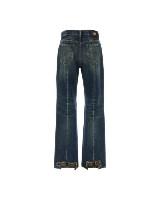 Flared Jeans Versace de color Blue