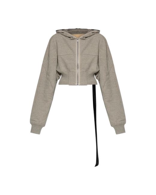 Rick Owens Gray Zip-Throughs