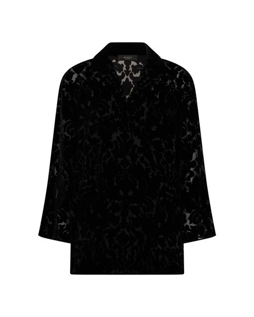Gucci Black Blouses