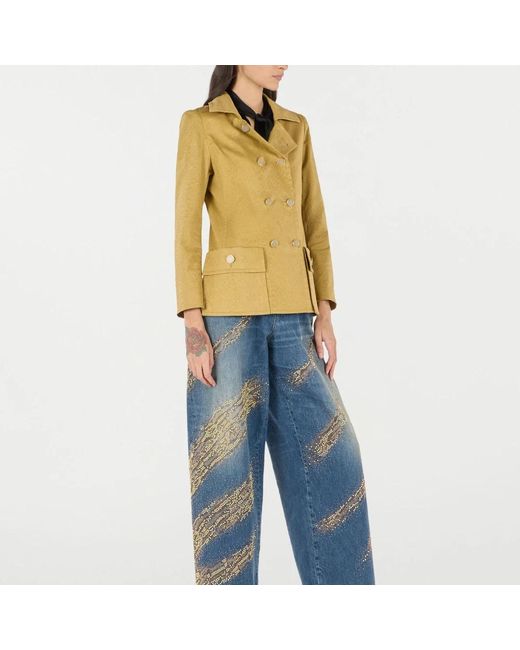 Light Jackets Roberto Cavalli de color Yellow