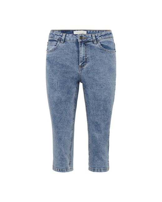Cropped Jeans Kaffe de color Blue