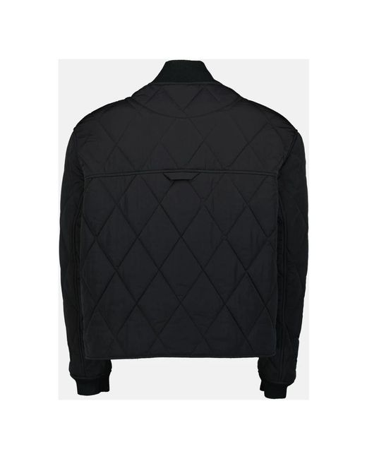 AMI Nylon Gewatteerde Jas in het Black voor heren