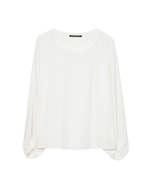 Luisa Cerano White Long Sleeve T-Shirts