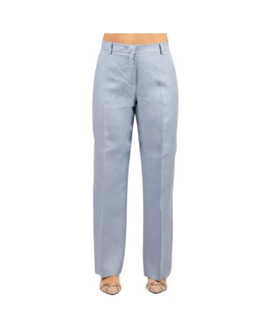 Weekend by Maxmara Blue Straight Trousers
