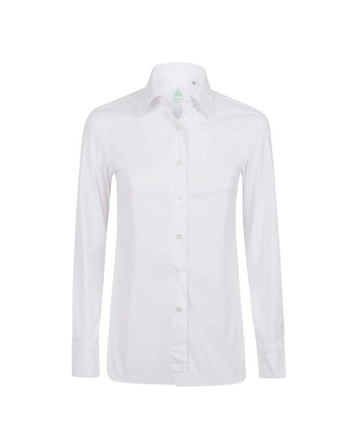 Finamore 1925 White Formal Shirts for men