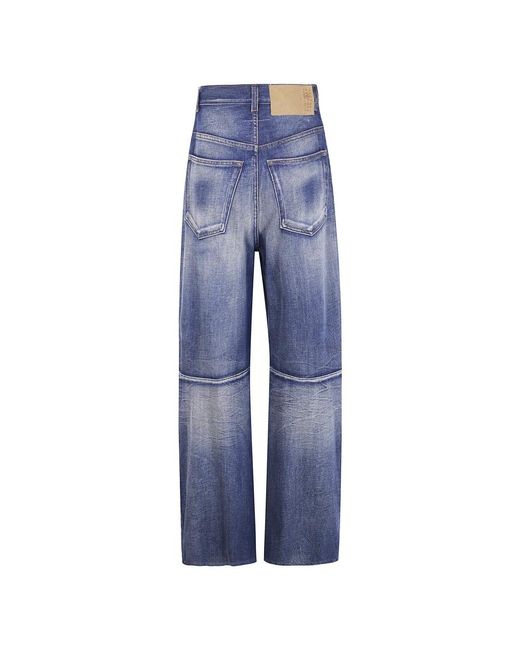 MM6 by Maison Martin Margiela Klassieke Denim Jeans Met Vijf Zakken in het Blue