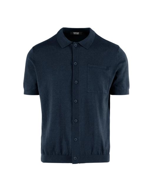Bomboogie Polo Gebreid in het Blue voor heren