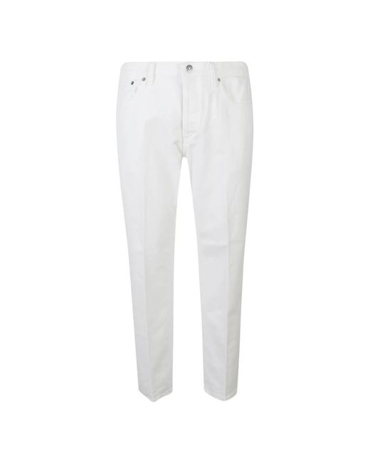 Dondup White Slim-Fit Jeans for men