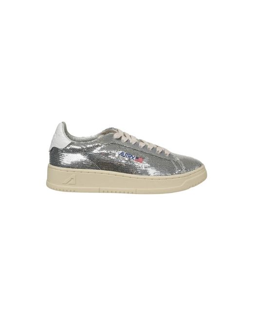 Autry Dallas Low Sparkling Sneakers in het Gray