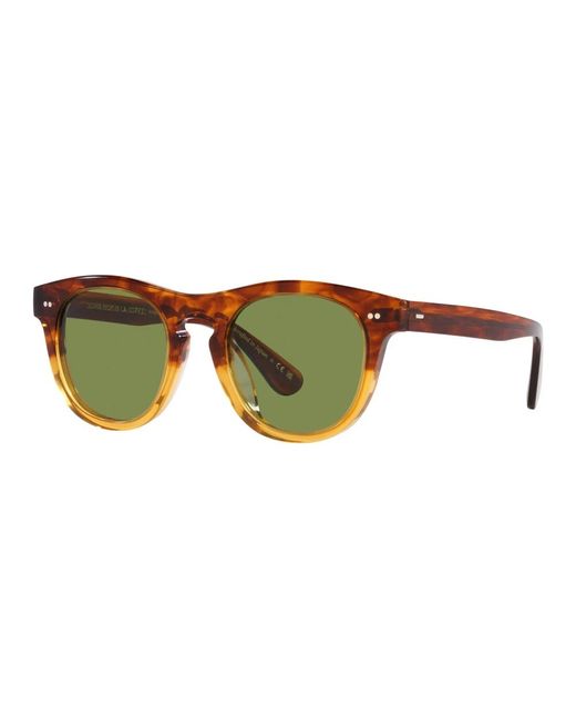 Oliver Peoples Brown Rorke sonnenbrille dunkles bernstein grün,sencha/cognac sonnenbrille rorke ov,sunglasses