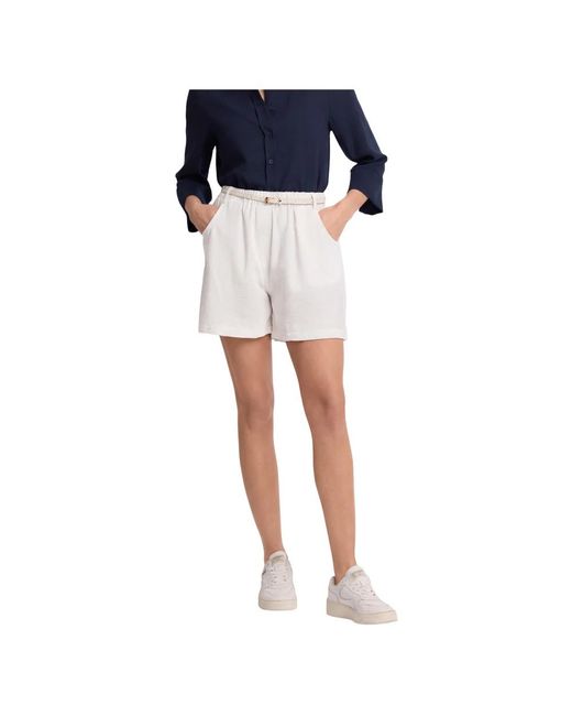 Kocca Chic Casual Comfort Fit Shorts in het Blue