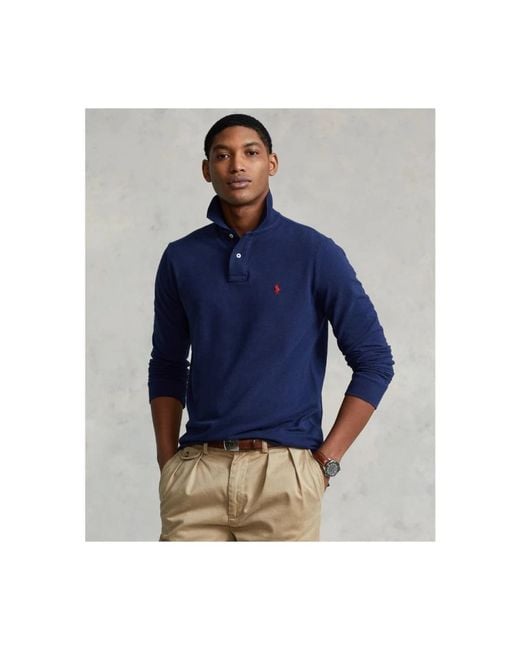 Ralph Lauren Blue Polo Shirts for men